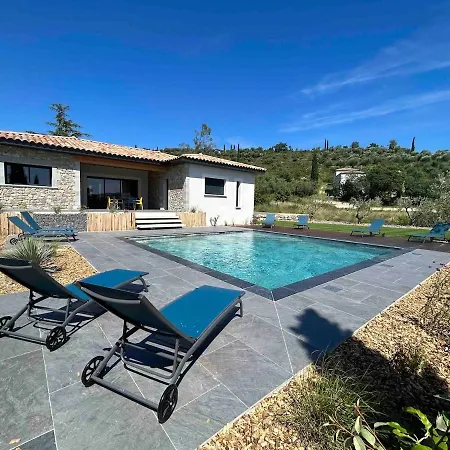 Villa La Crozette 4 Etoiles, Climatisee Avec Grande Piscine Ruoms